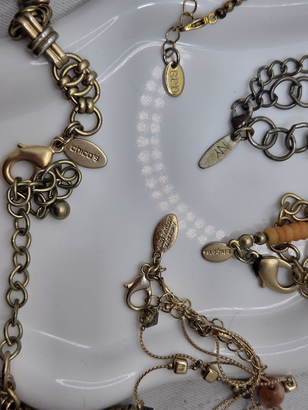 HUGE ​48pc Vintage & Modern Jewelry Lot CHICO'S LIMITED BPD Necklaces Earrings - Picture 15 of 16